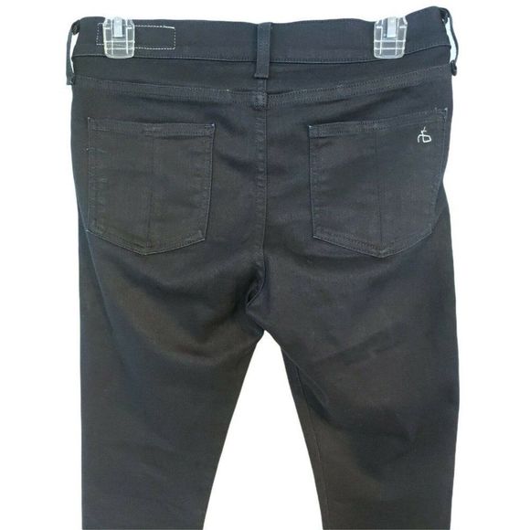 Rag & Bone High Rise Skinny High Rise Jeans Size 27 Dark Blue Stretch Denim - Picture 6 of 9